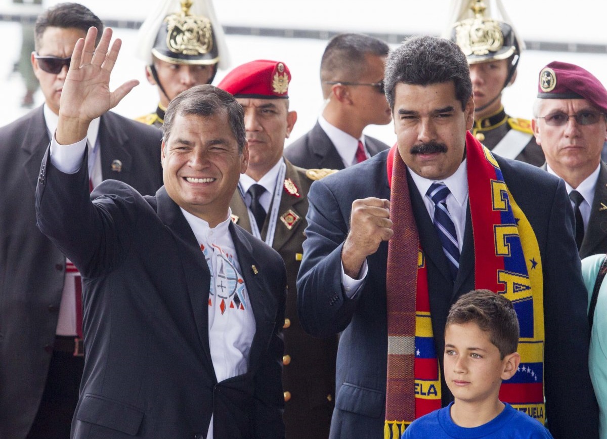 Maduro y Correa condenan la injerencia de EEUU en América Latina